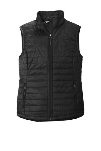 ORHA Port Authority® Ladies Packable Puffy Vest with choice of ORHA Design