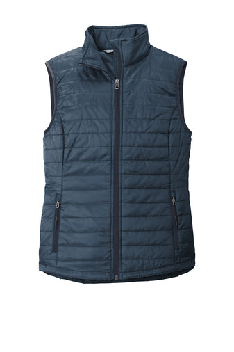 ORHA Port Authority® Ladies Packable Puffy Vest with choice of ORHA Design