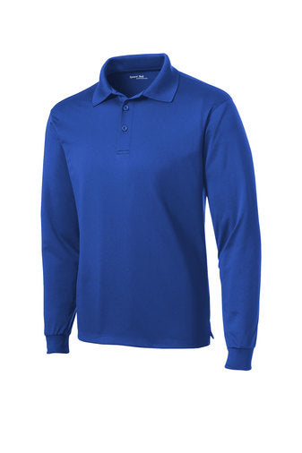 Left chest Embroidered Sport-Tek® Long Sleeve Micropique Sport-Wick® Polo