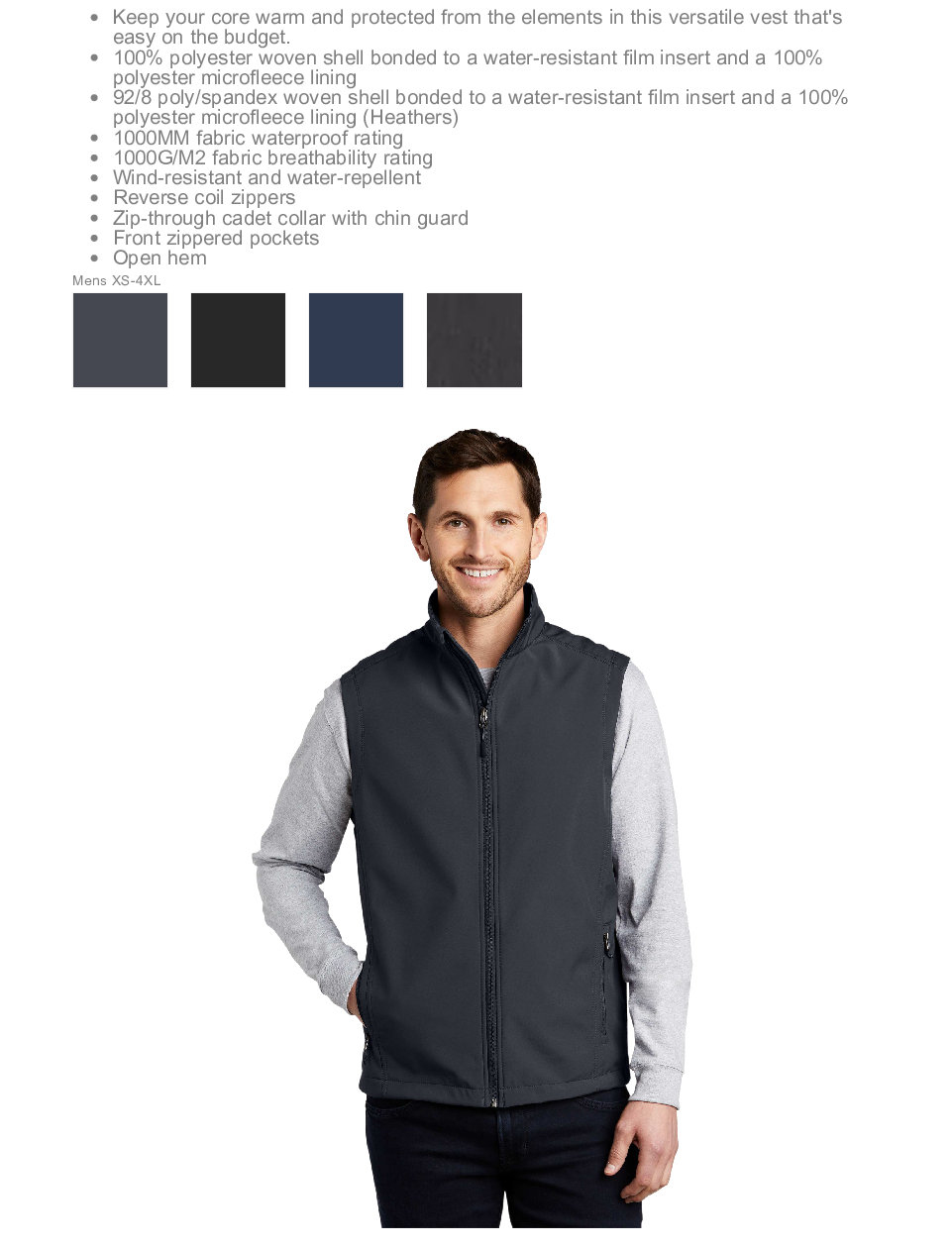 ORHA Port Authority® Core Soft Shell Vest with choice of ORHA design