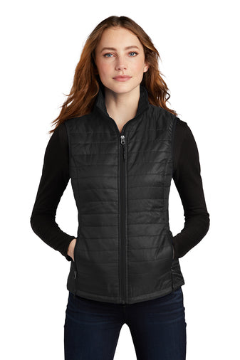 ORHA Port Authority® Ladies Packable Puffy Vest with choice of ORHA Design