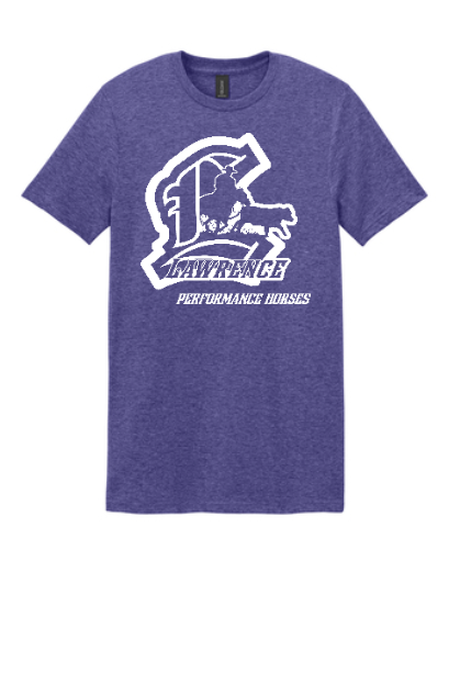 Lawrence Performance Horses White Logo