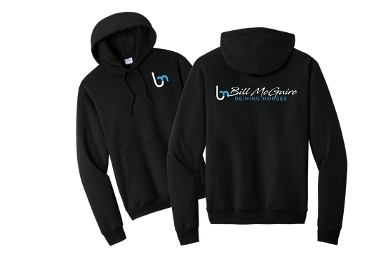 Bill McGuire Reining Horses front and back Hoodie
