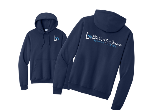 Bill McGuire Reining Horses front and back Hoodie