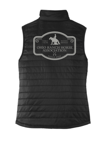 ORHA Port Authority® Ladies Packable Puffy Vest with choice of ORHA Design