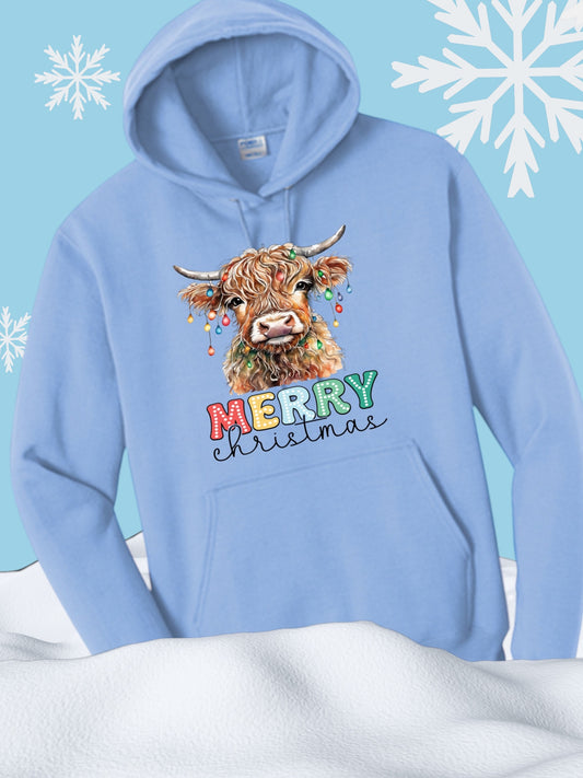 Highland Cow Merry Christmas