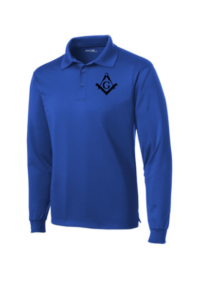 Left chest Embroidered Sport-Tek® Long Sleeve Micropique Sport-Wick® Polo