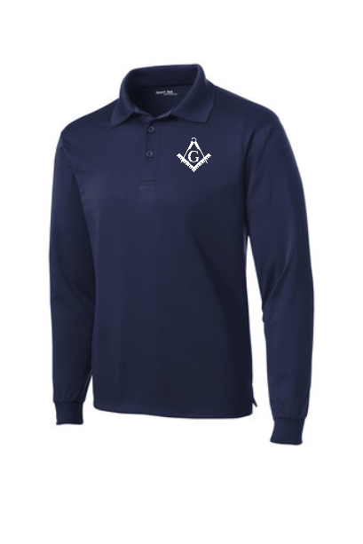 Left chest Embroidered Sport-Tek® Long Sleeve Micropique Sport-Wick® Polo