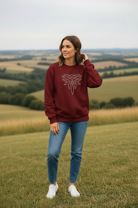 Embroidered Boot Stitch Crew